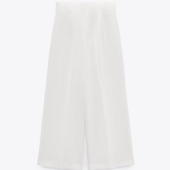 BNWT ZARA High waisted Wide leg culottes - Picture 7 of 8